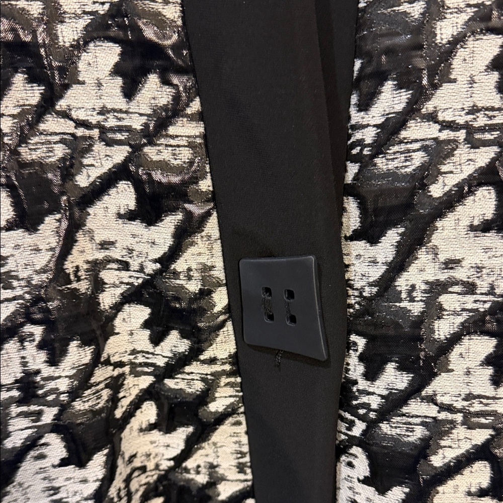 Joseph Ribkoff Black and White Patterned Jacket - Picture 5 of 9